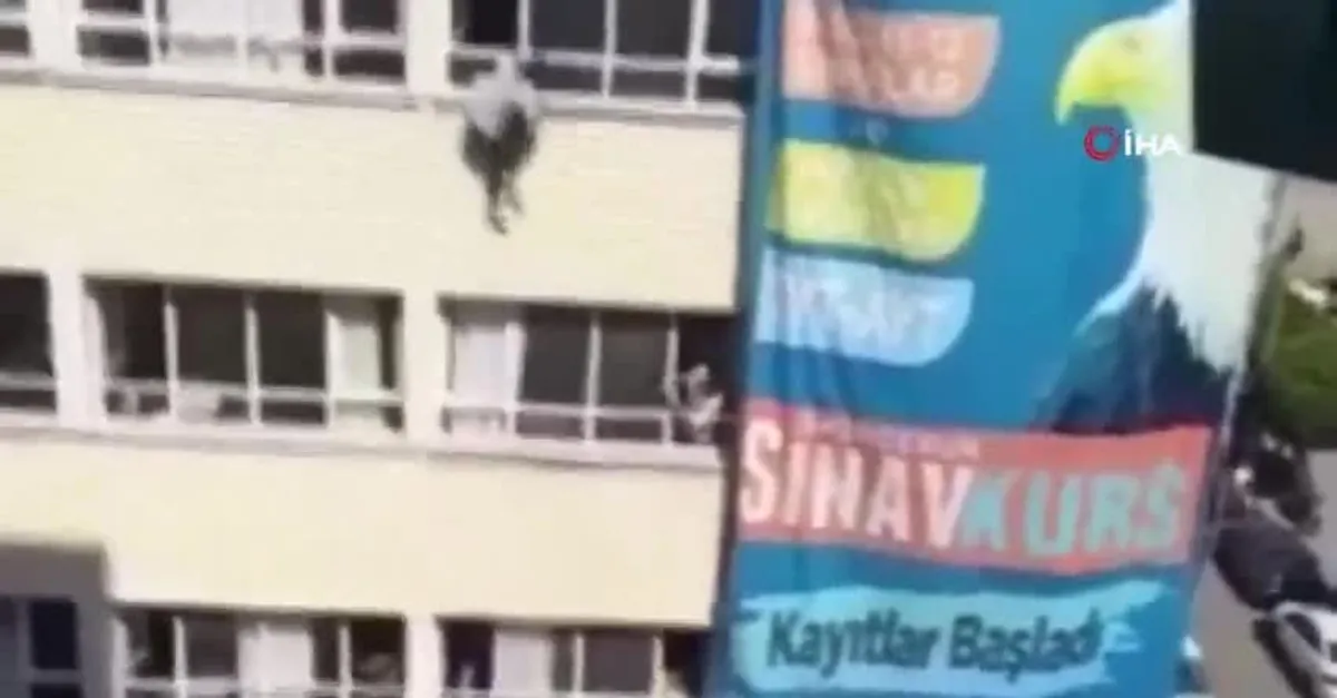 Hatay’da korkunç anlar! Lise öğrencisi etüt merkezinden aşağı böyle atladı
