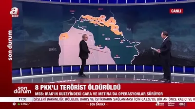 8 PKK’lı terörist öldürüldü