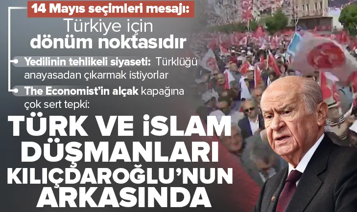 Bahçeliden The Economistin alçak kapağına sert tepki