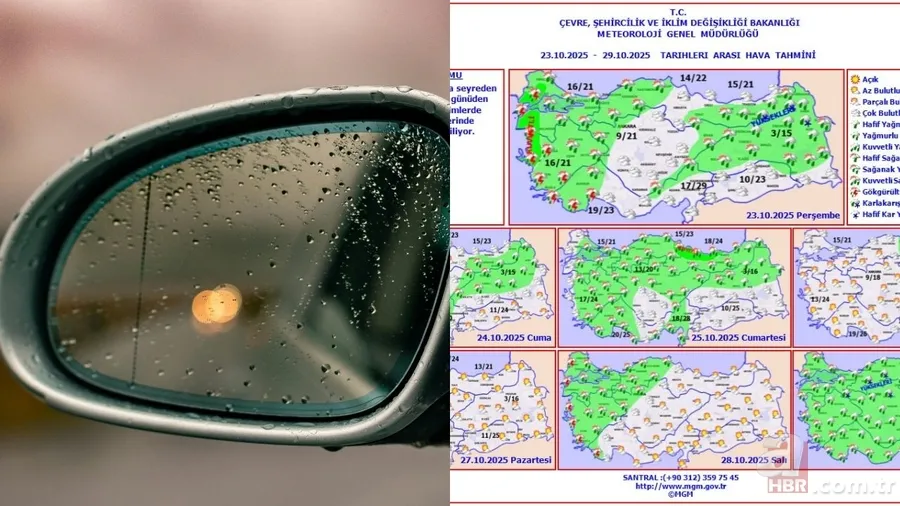 Şemsiyeleri hazır tutun! Meteoroloji 7 il için sarı kodlu uyarı yaptı: Lodos ve Arktik hava bir arada geliyor! Ege ve Marmara’da... 1