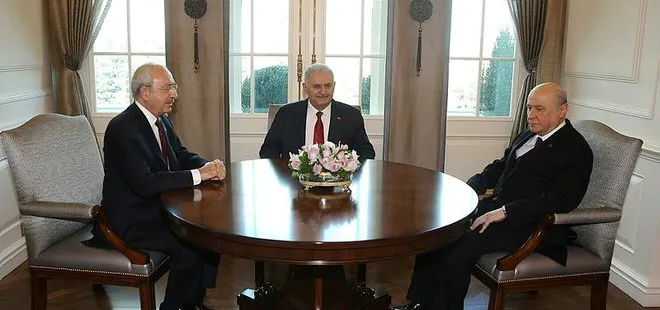 Başbakan Yıldırım, Kılıçdaroğlu ve Bahçeli ile görüştü
