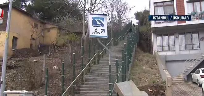 İstanbul Burhaniye’de vatandaşın metrobüs merdiveni çilesi! 190 basamaklı parkur gibi