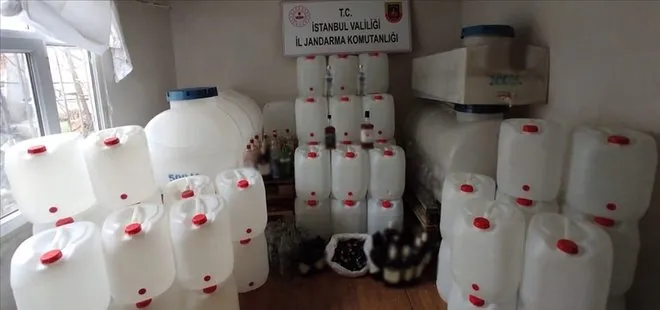 İstanbul’da 4 bin litre sahte içki ve etil alkol ele geçirildi