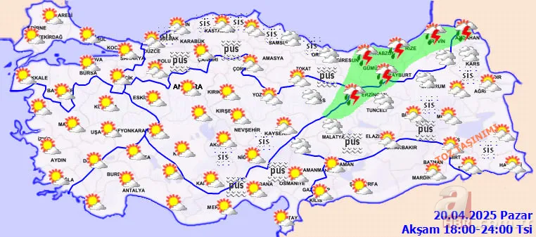 Nisan yağmurları başladı: 22 ilde sağanak uyarısı! Çöl tozu ve kuvvetli rüzgara dikkat: İstanbul, Kastamonu, Erzurum… 9