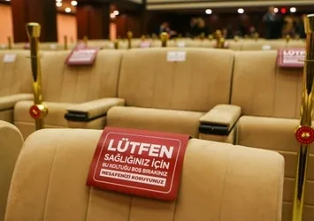 Başkan Erdoğan'ın basın toplantısı öncesinde koronavirüs tedbirleri