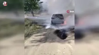 Park halindeki cip alev alev yandı