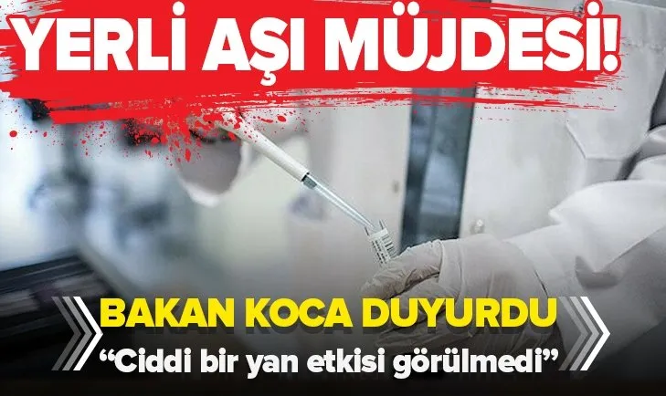 Son dakika: Bakan Koca’dan yerli aşı müjdesi: 44 kişiye uygulandı ve ciddi bir yan etki görülmedi!
