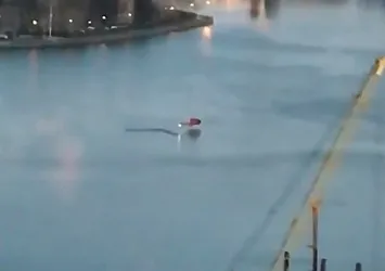 ABD'de helikopter ırmağa düştü