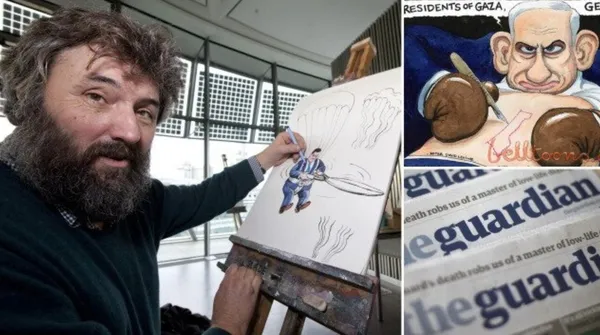 The Guardian’dan skandal! Netanyahu çizimi nedeniyle 40 yıllık karikatürist Steve Bell kovuldu