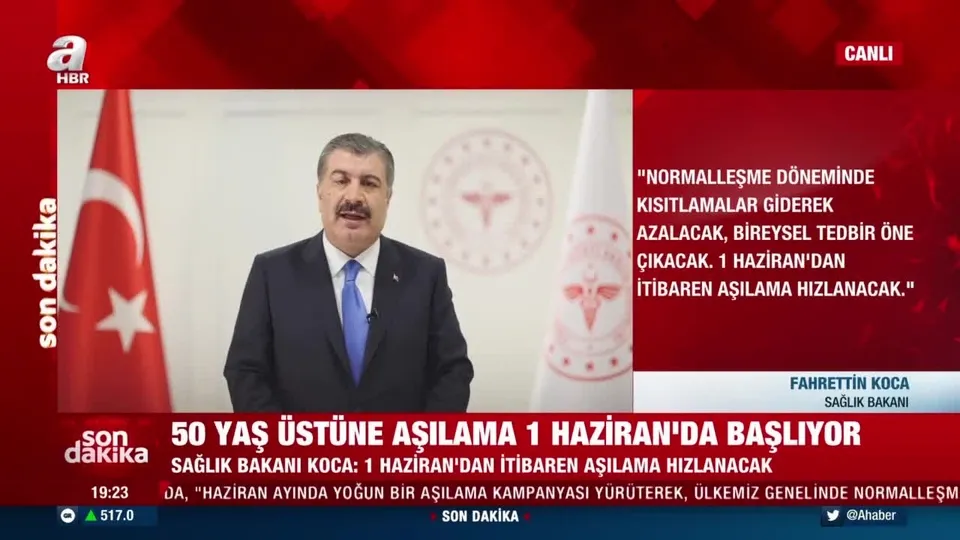 50 yaş ne zaman aşılanacak? Sağlık Bakanı Fahrettin Koca açıkladı!