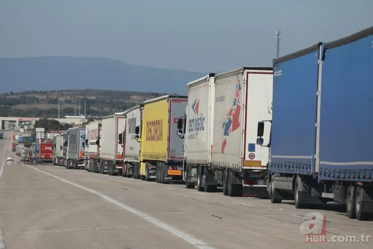 Şoförler isyan etti! Bulgaristan sınırında 20 kilometrelik TIR kuyruğu