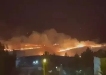 Diyarbakır'da anız yangını