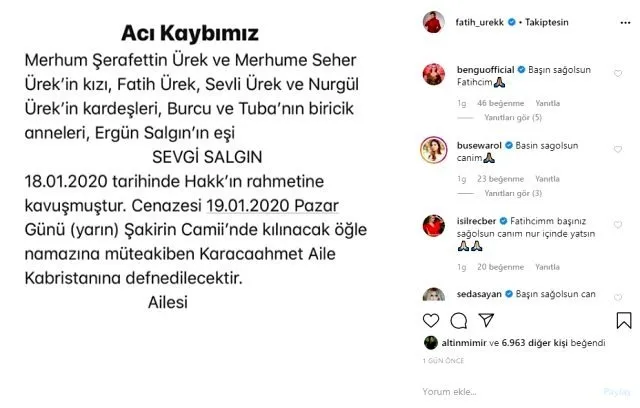 Fatih Ürek’in acı gününde ünlü dostlarından büyük vefasızlık