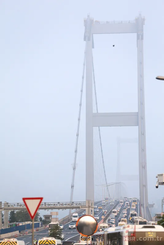 İstanbul'da etkili olan sis kartpostallık görüntüler oluşturdu 9