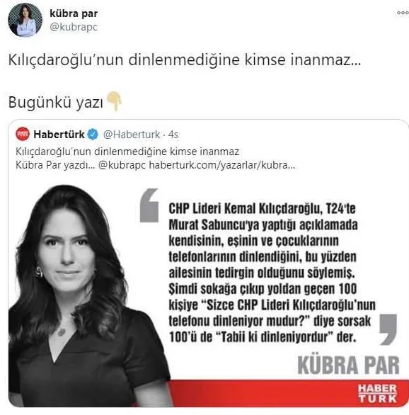 Bakan Soylu'dan Kübra Par'ın Kemal Kılıçdaroğlu yazısına tepki - 1