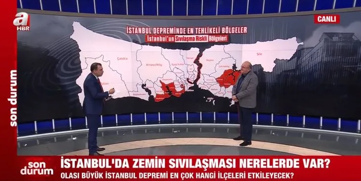 İstanbul’da zemin sıvılaşması nerelerde var? Deprem Uzmanı Prof. Dr. Şükrü Ersoy, A Haber’de ilçe ilçe saydı... İşte riskli bölgeler