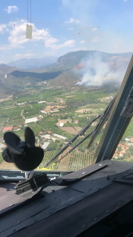 Son dakika: Muğla'da orman yangını! Havadan ve karadan müdahale ediliyor. - 2