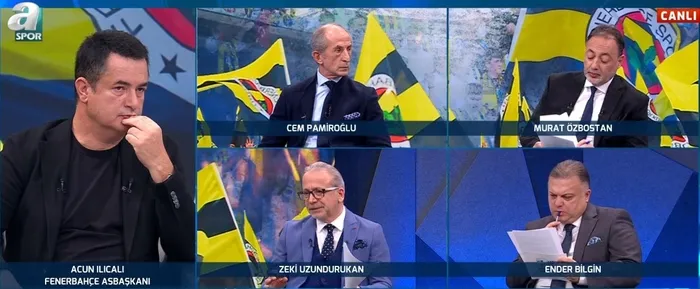 Fenerbahçe Asbaşkanı Acun Ilıcalı A Spor’da! Galatasaray’a sert tepki: Tiyatro bitti