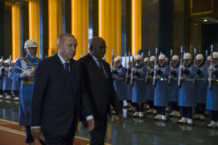 Başkan Erdoğan Burkina Faso Devlet Başkanı Kabore'yi karşıladı