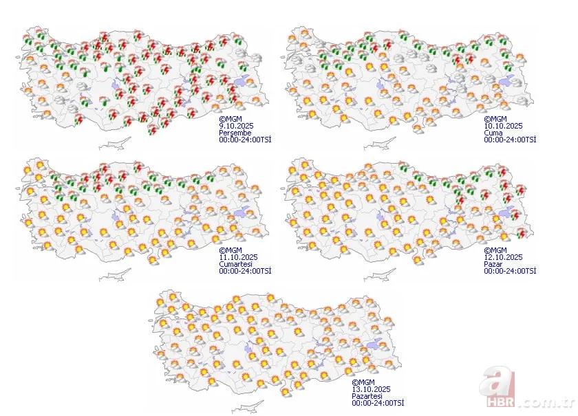 Meteoroloji’den çifte uyarı: Fırtına ve sağanak bir arada! İstanbul, Adana, Rize, Hatay... 10 il için sarı alarm verildi 13