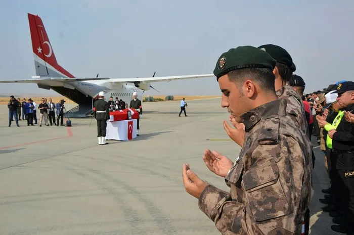 Şehit Tahsin Sarıtosun’un naaşı baba ocağına getirildi