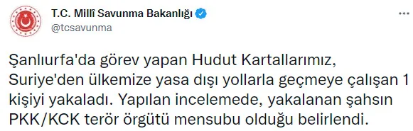Son dakika: Türkiye'ye sızmaya çalışan PKK'lı terörist sınırda yakalandı! - 1