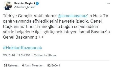 AK Parti ve TÜGVA’dan İsmail Saymaz’ın Halk TV’deki yalanlarına sert tepki