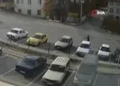 Park halindeki araca böyle saldırdı