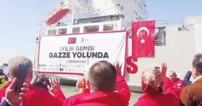 Türkiye'den Gazze'ye insani yardım! Türk Kızılay gemisi Mısır'a ulaştı