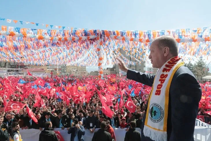 Başkan Erdoğan'a Şırnak'ta sevgi seli