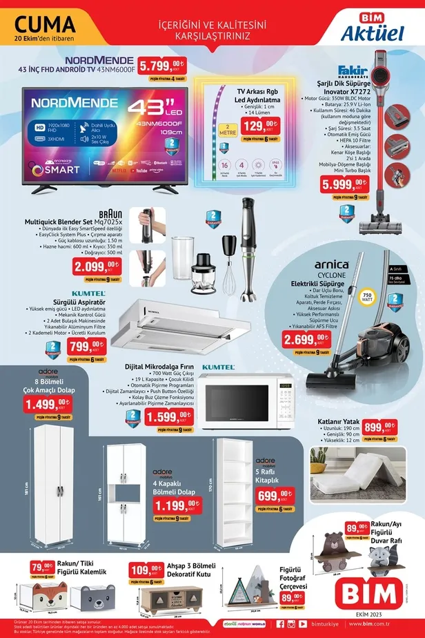 30 Ekim BİM aktüel ürünler kataloğu! BİM 299 TL’ye tek kişilik yorgan, 2.499 TL’ye 7,5 L airfrayer, 175 TL’ye çift kişilik battaniye, 79 TL’ye masa örtüsü satıyor