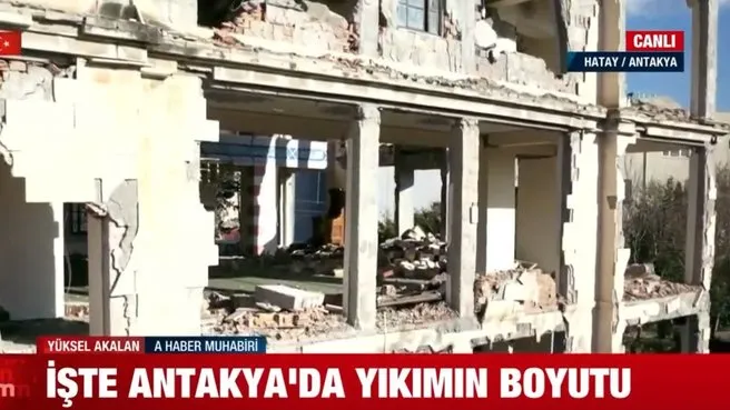 İşte Antakya'da yıkımın boyutu! A Haber drone kamerası ile görüntüledi