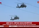 Suriye sınırında ABD ile 6. ortak hava devriyesi
