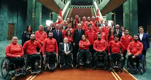 Başkan Erdoğan, milli sporcuları kabul etti