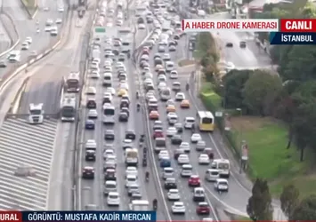 İstanbul'da sabah trafiği