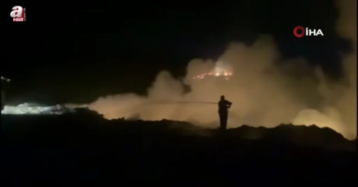 Çöplük alanda çıkan yangın söndürüldü