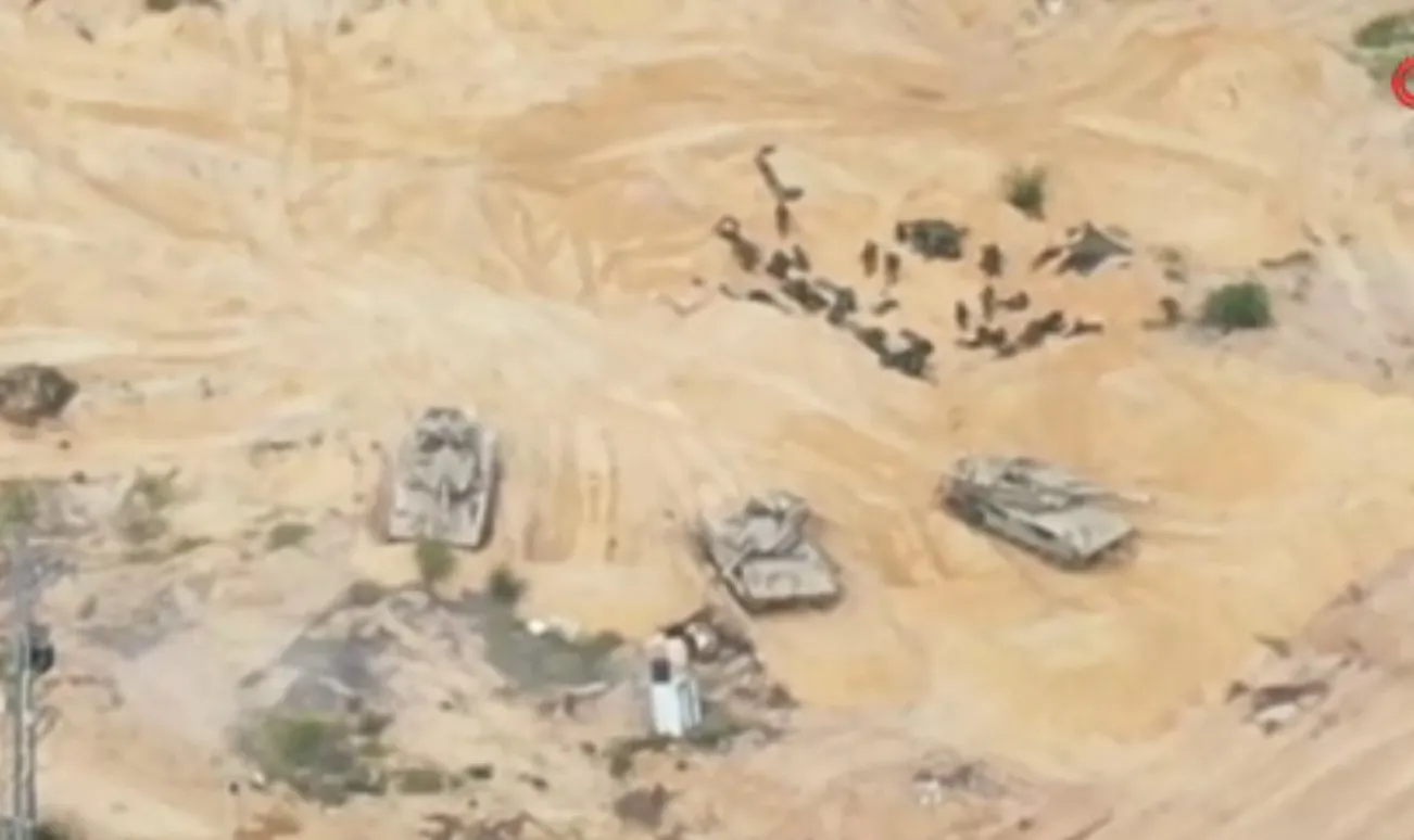 Kassam Tugayları: Gazze'nin doğusunda İsrail'e ait 4 askeri aracı imha ettik | İşte çatışma anları...