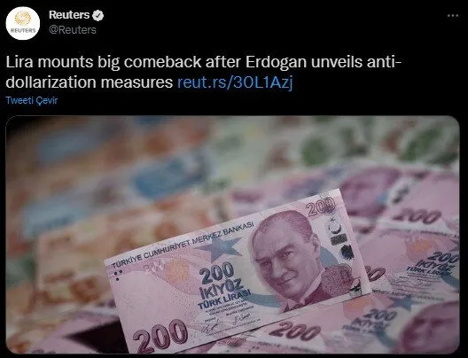Dünya basını TL'nin değer kazanımını böyle duyurdu: Lira'dan büyük geri dönüş - 3
