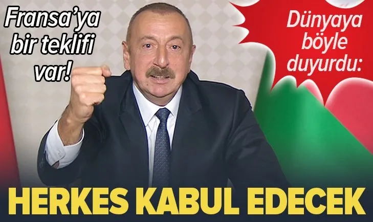 Azerbaycan Cumhurbaşkanı Aliyev: Düşmanı topraklarımızdan kovduk herkes bu gerçekliği kabullenecek