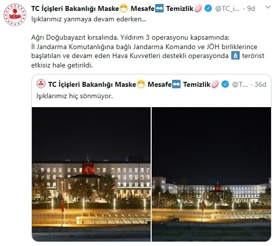 Son dakika | İçişleri Bakanlığı: Ağrı'daki Yıldırım 3 Operasyonu'nda 6 PKK'lı etkisiz hale getirildi - 1