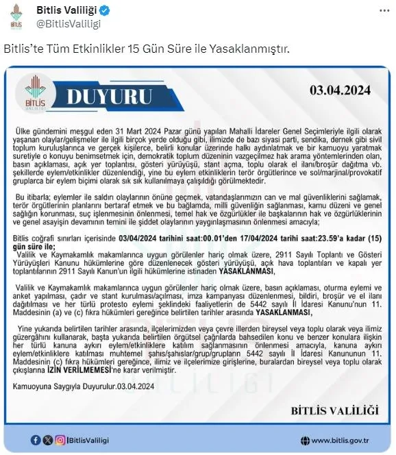 Van’da başkanlık AK Parti’ye geçti! DEM’li Abdullah Zeydan’ın seçilme yeterliliği olmadığına karar verildi | Bakan Yerlikaya’dan açıklama...