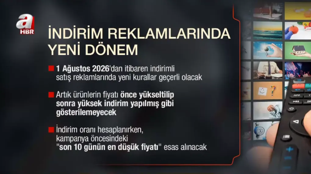 Reklam düzenlemesi 1 Ağustos'ta yürürlükte
