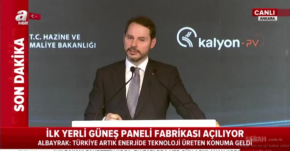 Bakan Albayrak'tan Kalyon Güneş Teknolojileri Fabrikası, açılış töreninde önemli açıklamalar