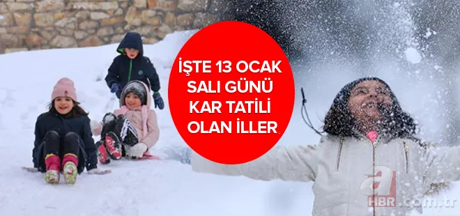 Valilikler peş peşe duyurdu! Eğitime kar molası: İşte 13 Ocak Salı okulların tatil edildiği iller 1