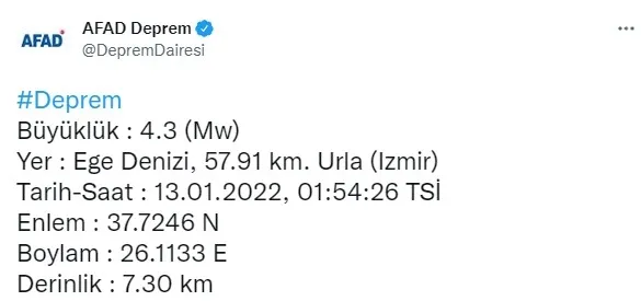 Son dakika: İzmir'de korkutan deprem (2022 AFAD son depremler) - 1