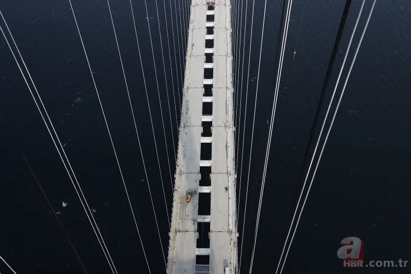 1915 Çanakkale Köprüsü için büyük gün: İlk adım atıldı! 318 metre yükseklikten görüntülendi 16