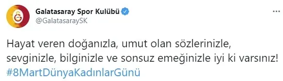 Spor camiası 8 Mart Kadınlar Günü’nü kutladı