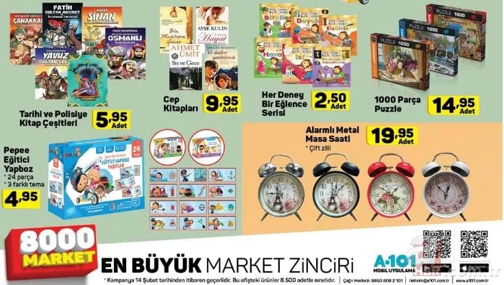 A101 14 Şubat Sevgililer Günü kataloğu! A101 aktüel ürünler kataloğu ve fiyatları 18