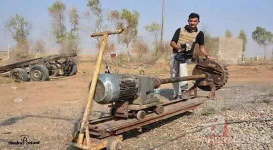 DEAŞ'ın tünel kazmada kullandığı makine bulundu 2