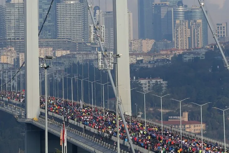 ’İstanbul Vodafone Maratonu’ndan kareler